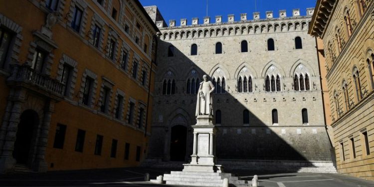 Italy’s MPS shares fall ahead of Mediobanca board meeting on bid