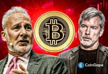 Peter Schiff Warns Bitcoin Could Keep Falling Even If Michael Saylor Buys More BTC