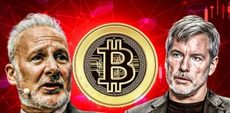 Peter Schiff Warns Bitcoin Could Keep Falling Even If Michael Saylor Buys More BTC
